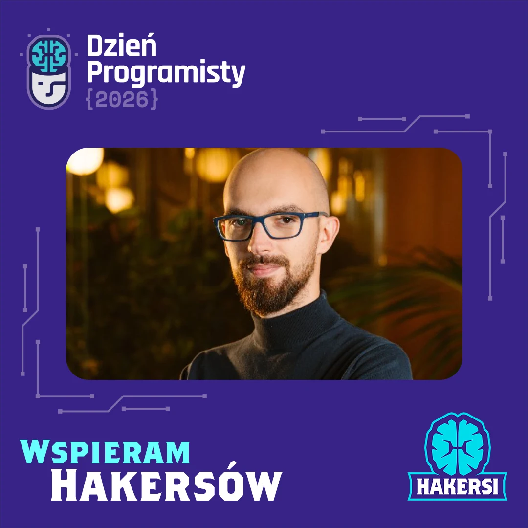 Przykładowa grafika profilowa z kampanii Twibbonize — Dzień Programisty 2026